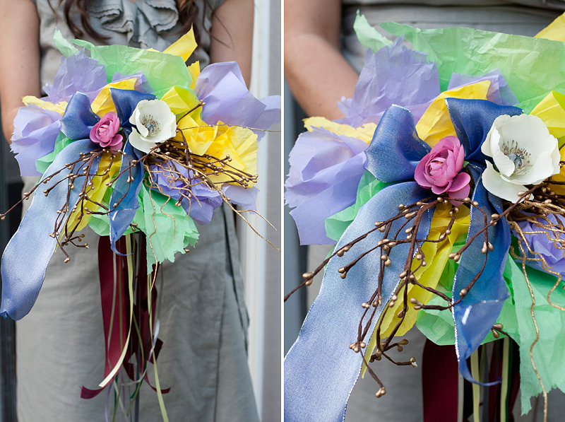 DIY Newspaper Wedding Bouquet