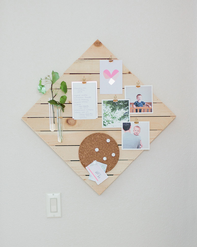 DIY kitchen memo board // anastasia marie