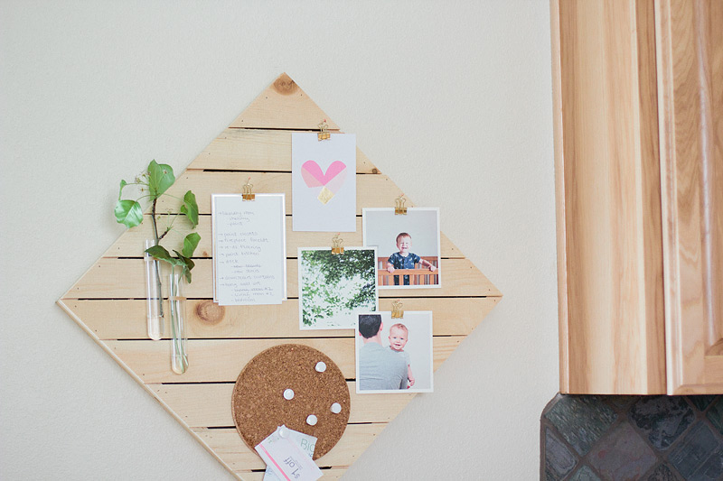 DIY kitchen memo board // anastasia marie