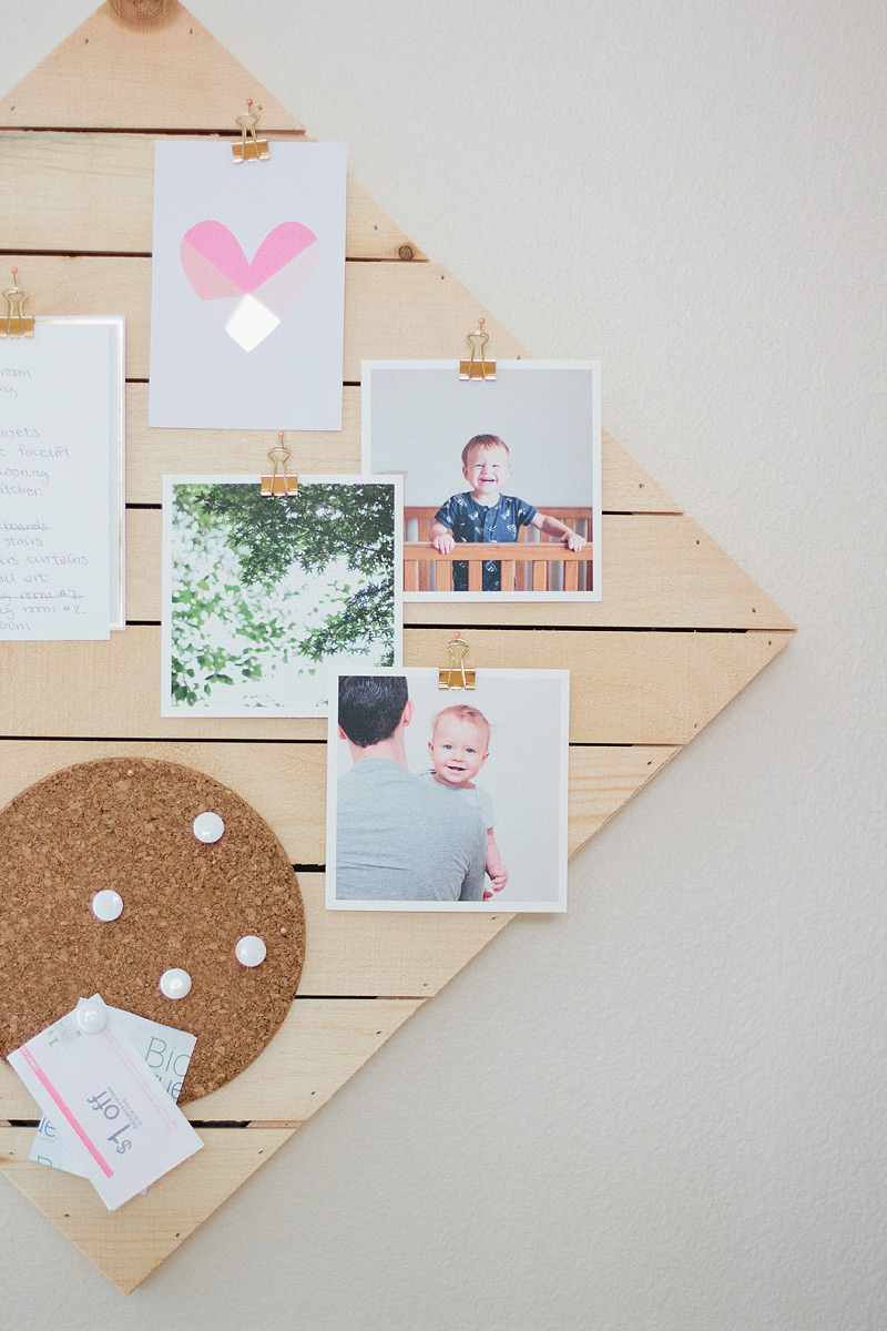 DIY kitchen memo board // anastasia marie