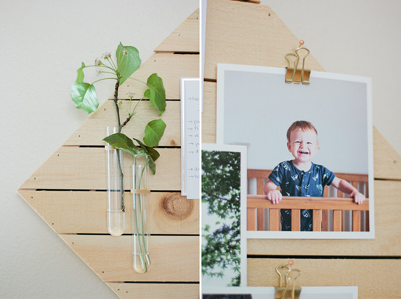 DIY kitchen memo board // anastasia marie