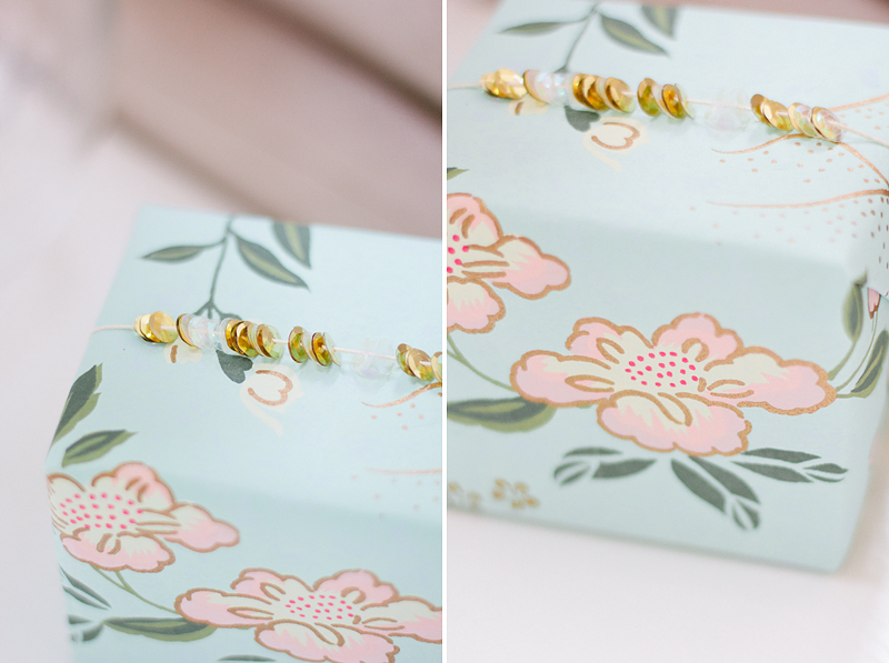 gift wrap: simple sequins // by ANASTASIA MARIE