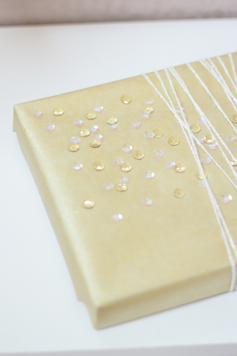 gift wrap: cascading sequins // ANASTASIA MARIE