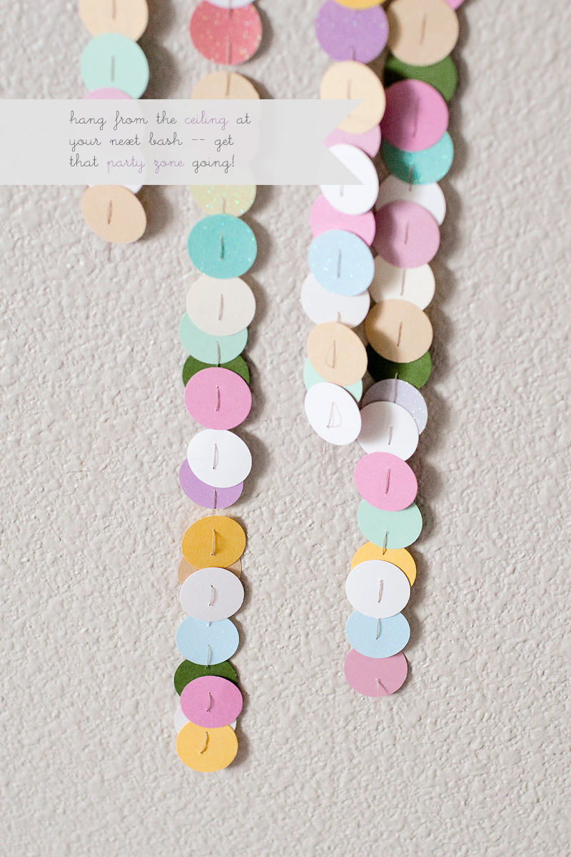 DIY: “Hanging Circles” Party Garland | Anastasia Marie